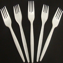 Picture of Plastic White Forks 100 pieces
