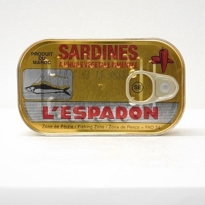 Picture of L'espadon Spicy Veg Oil Sardines 125g