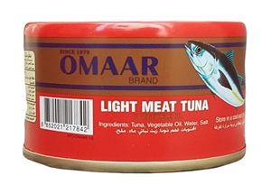 Picture of Omaar Light Meat Tuna in Soybean Oil 24 x 185g
